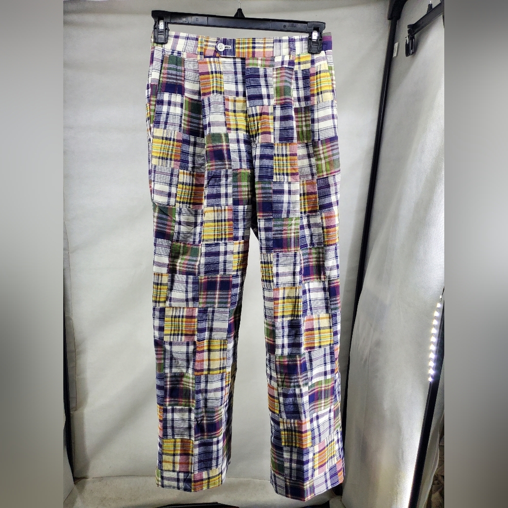 Berle Patchwork Pants Size 28W/30INSEAM  4 Pocket Made In USA VTG